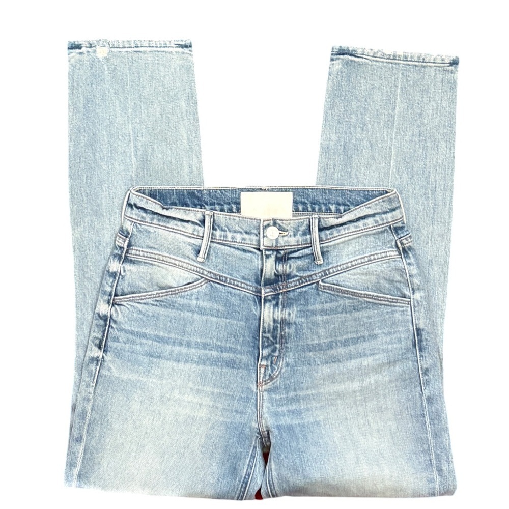 MOTHER The Dazzler Yoke Front Ankle Denim Jeans Wild Calling Blue Wash Size 27 - Picture 7 of 16